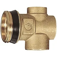 Концевой элемент коллектора с выводом для зонда 1" x 1/2" x 3/8" — иконка