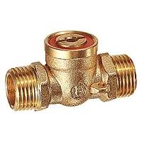 Выпускной кран с наружной резьбой, под отвертку, нехромированный, 1/2"