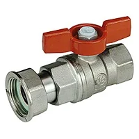 Кран R752, 1/2"x 3/4", с накидной гайкой, хром, бабочка