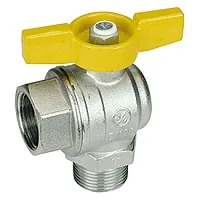 Полнопроходной угловой клапан 3/4" В-Н (ст.арт. R780X004, R780GX004) — иконка