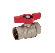 Кран полнопр. DADO 1/2" B-В ручка - бабочка красная