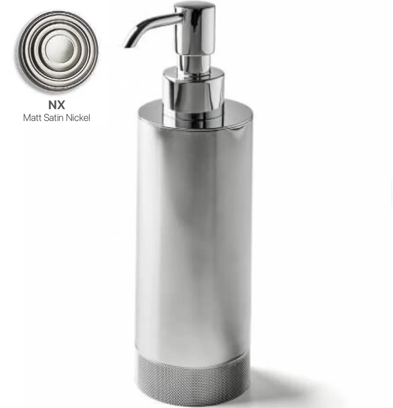 Дозатор для жидкого мыла, 3SC, Ribbon, шгв 65*65*190, цвет-Matt Satin Nickel