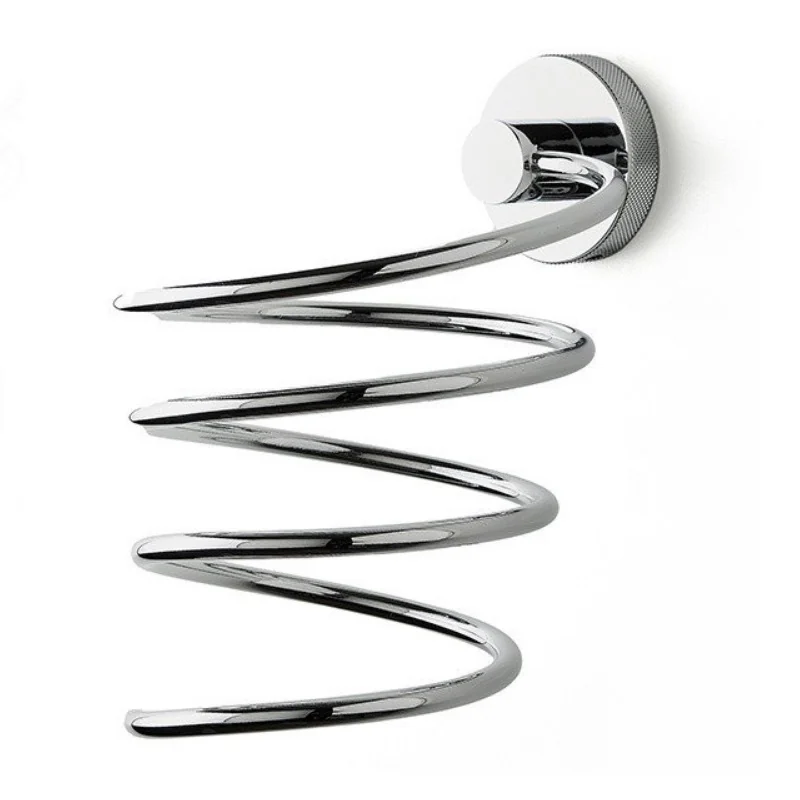 Держатель для фена, 3SC, Ribbon, спиралевидный, шгв 110*130*160, цвет-Polished Satin Nickel