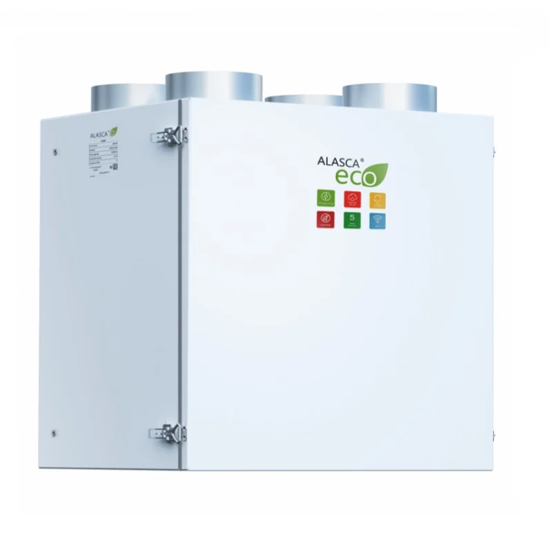 RR400V EC W Pro, Вентиляционная установка Alasca RR с роторным рекуператором + смес. узел, заслонки, датчики
