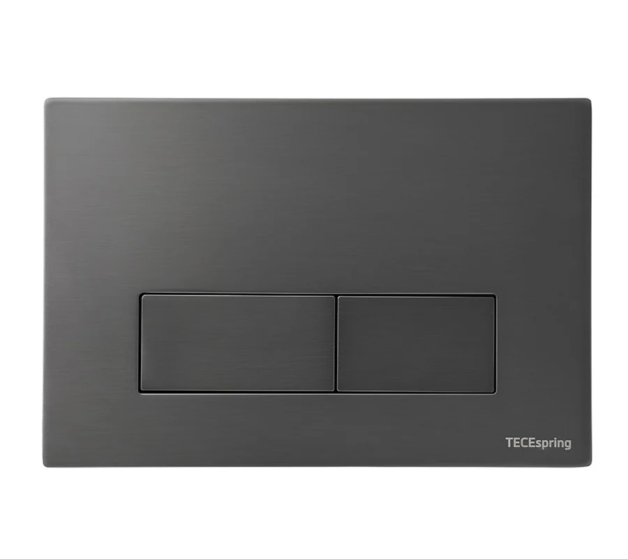 Клавиша смыва, TECE, TeceSpring S, для унитаза, шгв 245*5*165, цвет-gun metal PVD сатин с покрытием против отпечатков пальцев