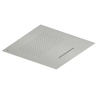 Верхний душ, Quadro design, 500*500, цвет-Steel Brushed