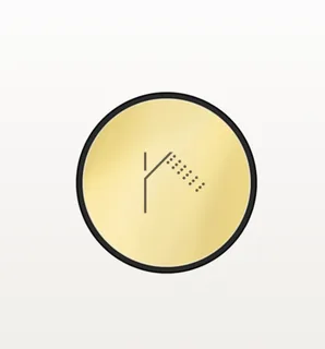 Кнопка, Gessi, HI-FI Comfort, цвет-Gold PVD
