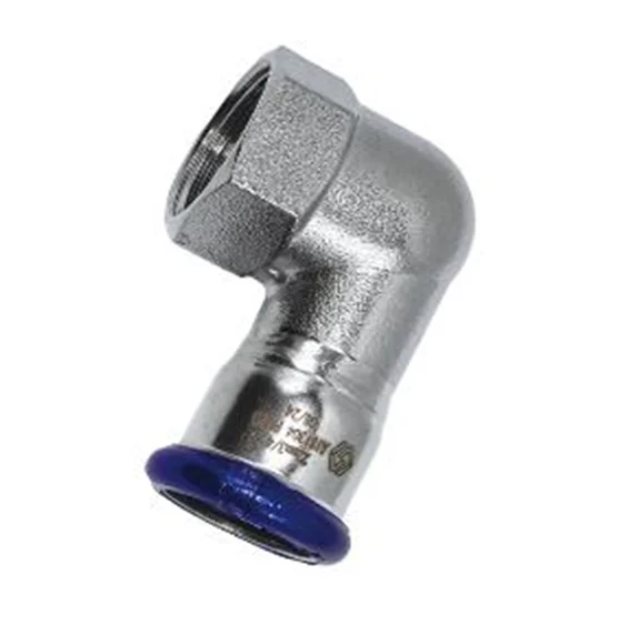 Угольник 90°, 28х1", В, укороченный, нержавеющая сталь