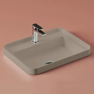 Раковина, Artceram, FUORI SCALA, шгв 605*455*153, отверстия для смесителя-1, цвет-Brown matera (Товар заказной, возврату не подлежит)