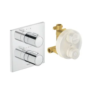 Смеситель для душа, Duravit, на 2 потребителя, цвет-хром — иконка
