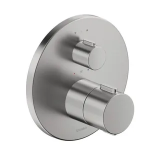 Смеситель для душа, Duravit, на 2 потребителя, цвет-сталь брашированная — иконка