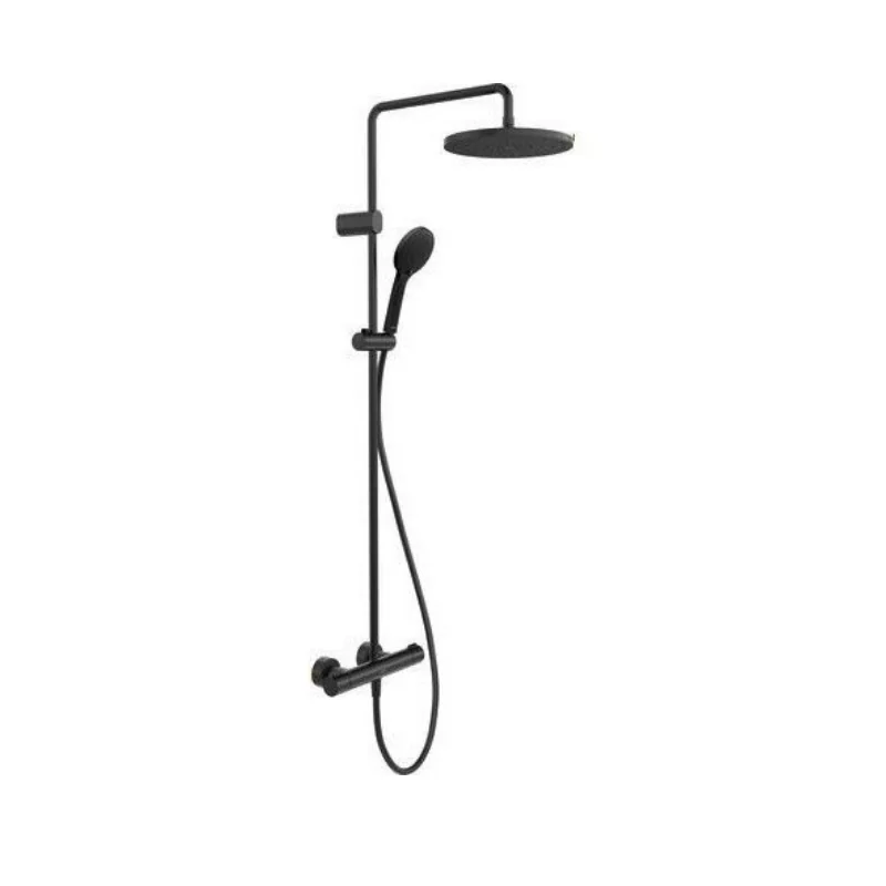 Душевая стойка, Duravit, цвет-черный матовый
