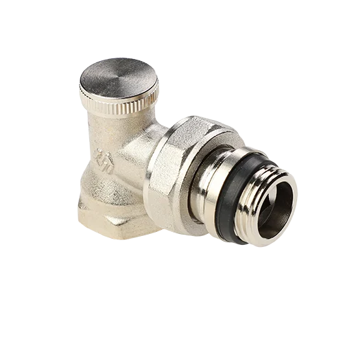 Клапан настроечный, Premium, угловой, 1/2", НВ, PN 10, с самоуплотняющимся кольцом