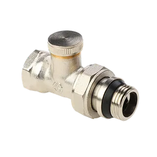 Клапан настроечный, Premium, прямой, 1/2", НВ, PN 10, с самоуплотняющимся кольцом