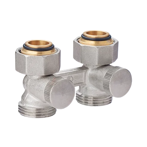Узел нижнего подключения, Premium, прямой H-образный, 3/4" x 3/4", Н ЕК-НГ ЕК, для двухтрубных систем вентильного типа
