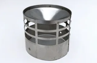 Наконечник горизонтальный для газоотвода конусный, нержавеющая сталь Ø80 — иконка