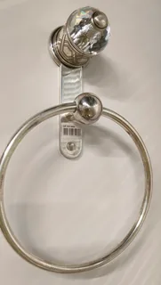 Полотенцедержатель, THG, Duomo Cristal, шгв 180*80*290, цвет-Antique Silver — иконка