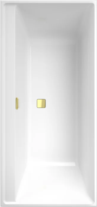 Ванна, Villeroy&Boch, Collaro, шгв 1600*750*470, цвет-альпийский белый (белый Alpin)/золото