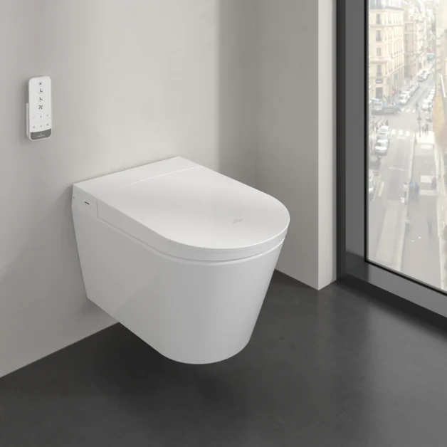 Унитаз-биде, Villeroy&Boch, Viclean, подвесной, шгв 400*609*430, цвет-альпийский белый