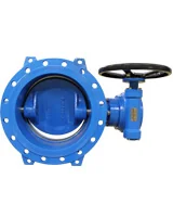 Затвор, Tecwat, фланцевый, PN25, DN1000, диск ковкий чугун, с механическим редукторным приводом