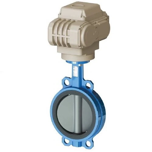 Затвор, TECOFI, 1Ф-230V, PN16, дисковой межфланцевый, корпус и диск ковкий чугун, EPDM, с эл. приводом, DN 80