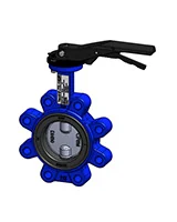 Затвор, Tecfly LUG, межфланцевый, PN16, DN250, диск нерж сталь, с ручкой, с резьбовыми проушинами