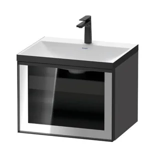 Тумба под раковину, Duravit, Vitrium, шгв 600*479*443, вырез под смеситель-один, цвет-серый глянцевый (Parsol) — иконка