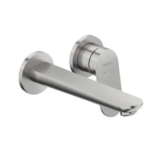 Смеситель для раковины, Duravit, Wave, цвет-сталь брашированная