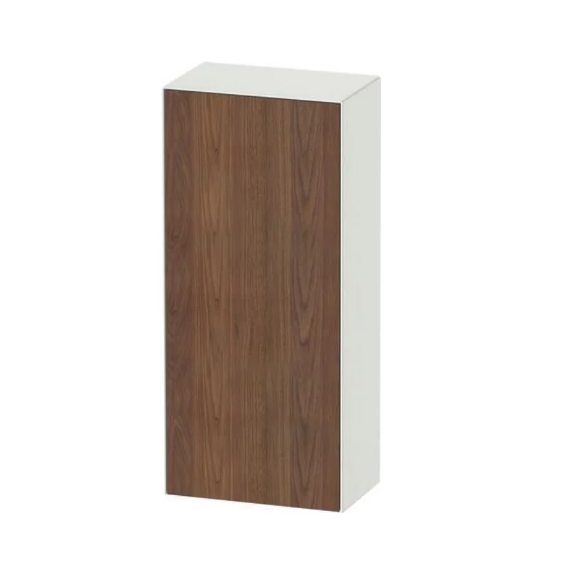 Шкаф-пенал, Duravit, White Tulip, шгв 400*240*880, петли-слева, цвет-американский орех/белый шелковисто-матовый
