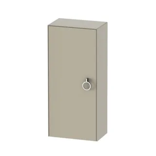 Шкаф-пенал, Duravit, White Tulip, шгв 400*240*880, петли-слева, цвет-серо-коричневый шелковисто матовый