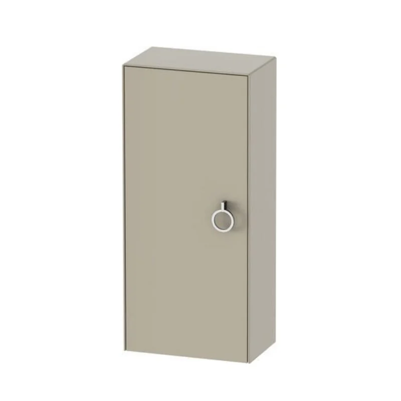 Шкаф-пенал, Duravit, White Tulip, шгв 400*240*880, петли-слева, цвет-серо-коричневый шелковисто матовый