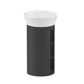 Тумба под раковину, Duravit, White Tulip, шгв 350*410*751, раковина-необходимо заказать, цвет-графитовый шелковисто-матовый