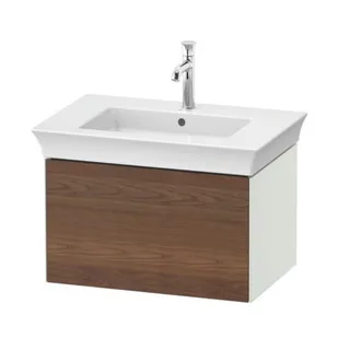 Тумба под раковину, Duravit, White Tulip, шгв 684*458*410, раковина-необходимо заказать, цвет-белый шелковисто-матовый/американский орех