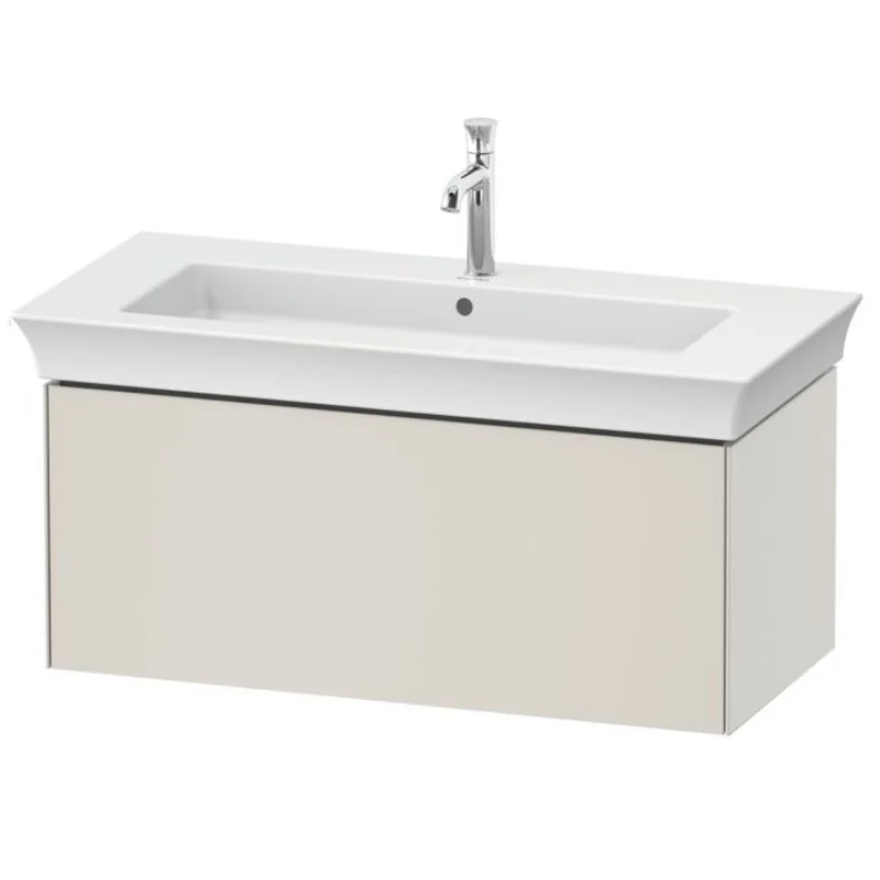Тумба под раковину, Duravit, White Tulip, шгв 981*458*410, раковина-необходимо заказать, цвет-скандинавский белый шелковисто-матовый