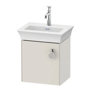 Тумба под раковину, Duravit, White Tulip, шгв 384*298*410, раковина-необходимо заказать, петли-слева, цвет-скандинавский белый шелковисто-матовый