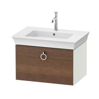 Тумба под раковину, Duravit, White Tulip, шгв 684*458*410, раковина-необходимо заказать, цвет-белый шелковисто-матовый/американский орех