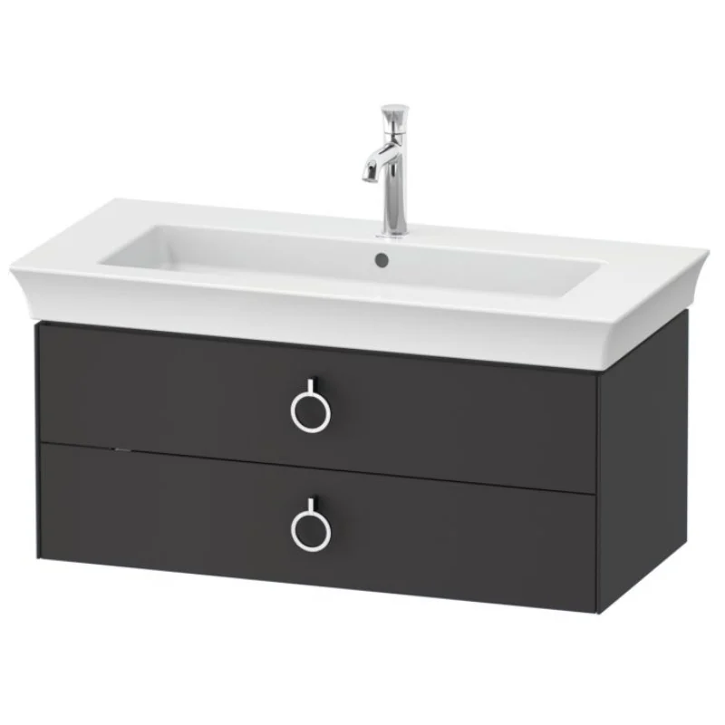 Тумба под раковину, Duravit, White Tulip, шгв 984*458*410 мм, раковина-необходимо заказать, цвет-графитовый шелковисто-матовый
