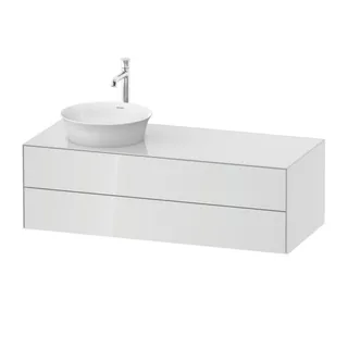 Тумба под раковину, Duravit, White Tulip, левосторонняя, шгв 1300*550*408, раковина-необходимо заказать, цвет-белый