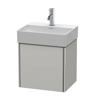 Тумба под раковину, Duravit, XSquare, шгв 434*340*397, раковина-необходимо заказать, петли-слева, цвет-бетонно-серый матовый