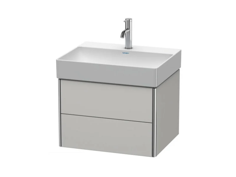 Тумба под раковину, Duravit, XSquare, шгв 584*460*397, раковина-необходимо заказать, цвет-скандинавский белый шелковисто-матовый