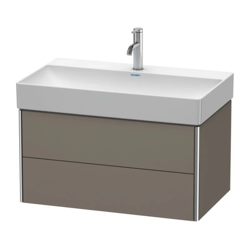 Тумба под раковину, Duravit, XSquare, шгв 784*460*397, раковина-необходимо заказать, цвет-фланелево-серый шелковисто-матовый