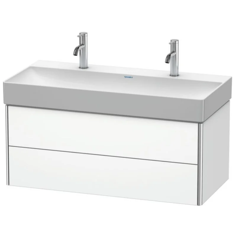 Тумба под раковину, Duravit, XSquare, шгв 984*460*397, раковина-необходимо заказать, цвет-белый матовый