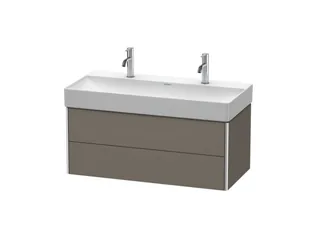 Тумба под раковину, Duravit, XSquare, шгв 984*460*397, раковина-необходимо заказать, цвет-фланелево-серый шелковисто-матовый