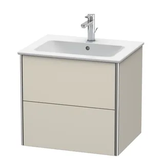 Тумба под раковину, Duravit, XSquare, шгв 610*478*560, раковина-необходимо заказать, цвет-серо-коричневый матовый