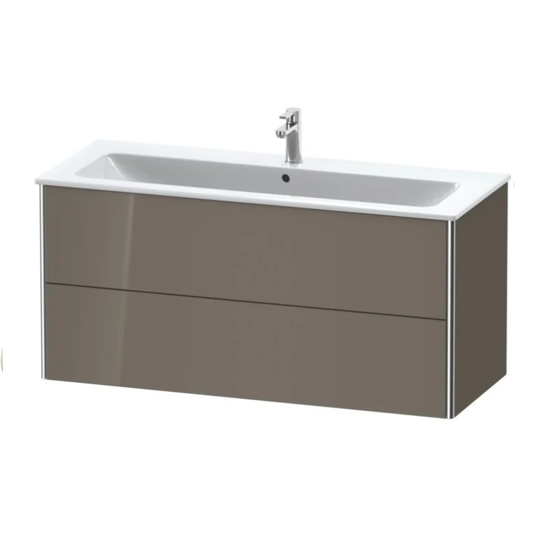 Тумба под раковину, Duravit, XSquare, шгв 1210*478*560, раковина-необходимо заказать, цвет-фланелево-серый глянцевый