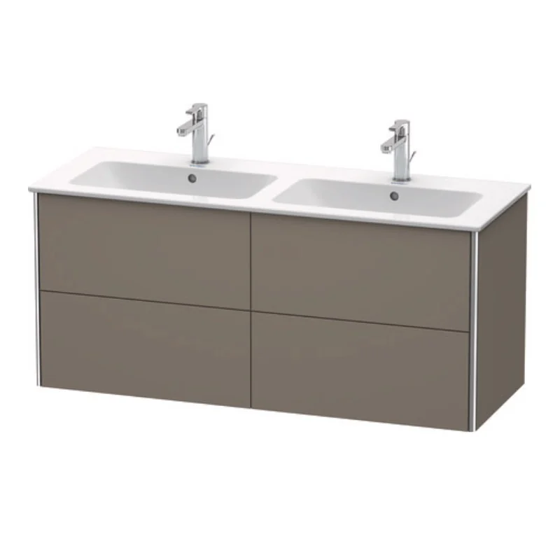 Тумба под раковину, Duravit, XSquare, шгв 1280*478*560, раковина-необходимо заказать, цвет-фланелево-серый шелковисто-матовый