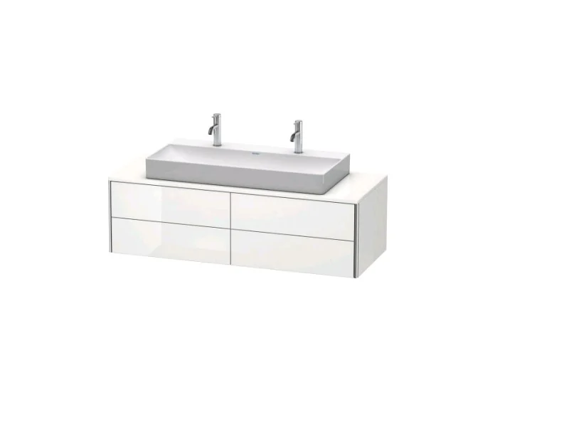 Тумба под раковину, Duravit, XSquare, шгв 1400*548*400, раковина-необходимо заказать, цвет-White High Gloss
