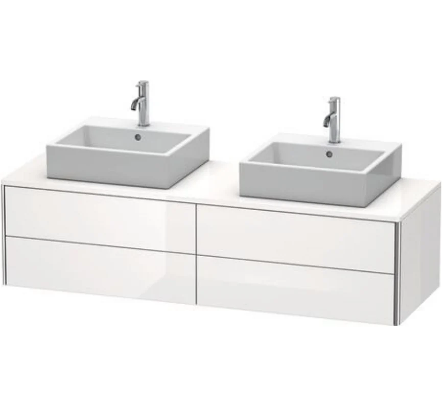 Тумба под раковину, Duravit, XSquare, шгв 1600*548*400, раковина-необходимо заказать, цвет-белый глянцевый