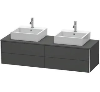 Тумба под раковину, Duravit, XSquare, шгв 1600*548*400, раковина-необходимо заказать, цвет-графит матовый