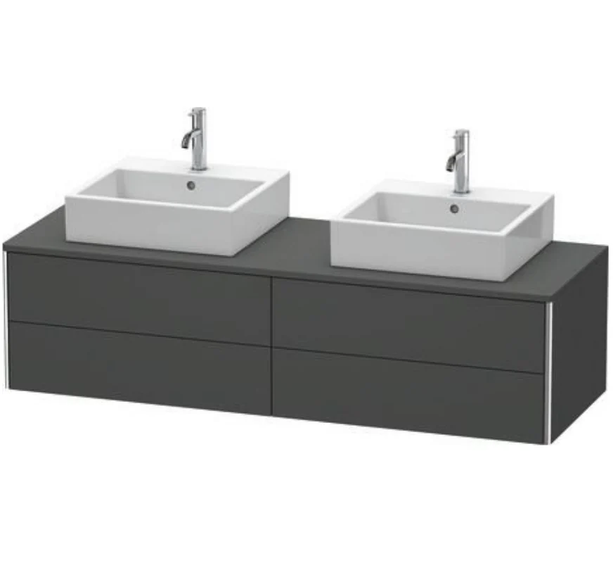 Тумба под раковину, Duravit, XSquare, шгв 1600*548*400, раковина-необходимо заказать, цвет-графит матовый
